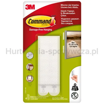 Command™ Rzepy Do Wieszania Obrazów, 17207, 4 Sztuki Rzepów Rzepów