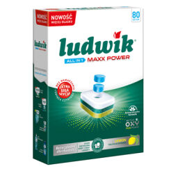 Ludwik Tabletki Do Zmywarek All In 1 Maxx Power Lemon 80 Szt.