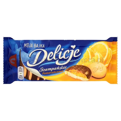 Wedel Delicje Szampańskie Pomarańczowe 147G x 24 sztuki