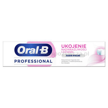 Oral-B Pasta Do Zębów Professional Ukojenie Nadwrażliwości I Dziąseł, Delikatne Wybielanie  75 Ml