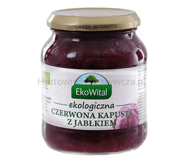 Kapusta Czerwona Z Jabłkiem Bio 340 G