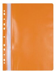 Skoroszyt OFFICE PRODUCTS, PP, A4, miękki, 100/170mikr., wpinany, pomarańczowy
