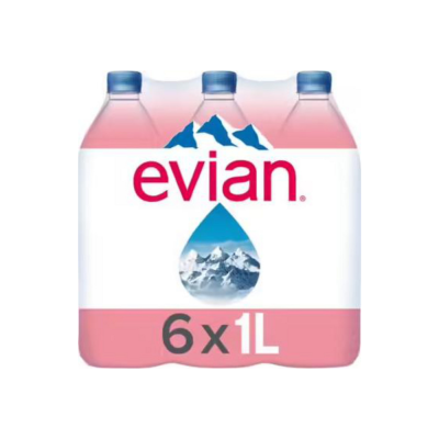 Woda Evian niegazowana 1 L x 6 szt.