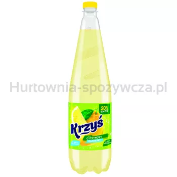 Jurajska Krzyś Napój gazowany o smaku cytrynowym 20% soków butelka pet 1,25L kaucja