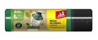 Worki na śmieci JAN NIEZBĘDNY, zielony dom, z taśmą, 60l, 10szt., czarno-zielone - 2