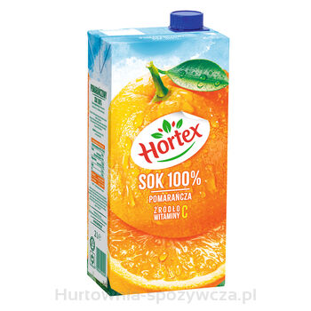 Hortex Sok 100% Pomarańcza Karton 2 L