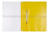 Office Products Skoroszyt, PP, A4, 2 otwory, 100/170mikr., wpinany, żółty  - 2