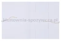 Teczka archiwizacyjna wiązana OFFICE PRODUCTS Budget Pro, 50mm, karton, biała wewn., A4, 250gsm, 3-skrz., biała - 2