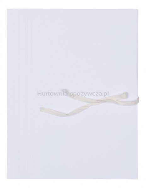 Teczka archiwizacyjna wiązana OFFICE PRODUCTS Budget Pro, 50mm, karton, biała wewn., A4, 250gsm, 3-skrz., biała