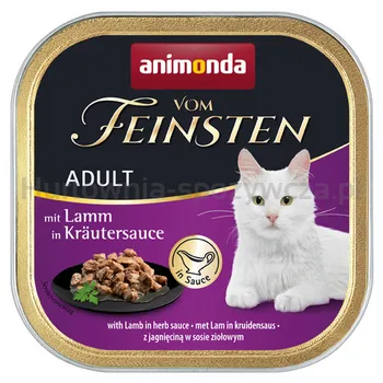 Animonda Vom Feinsten Adult z jagnięciną w sosie ziołowym 100g