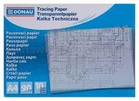 Kalka techniczna DONAU, A4, 10 arkuszy, 90gsm, transparentna - 3