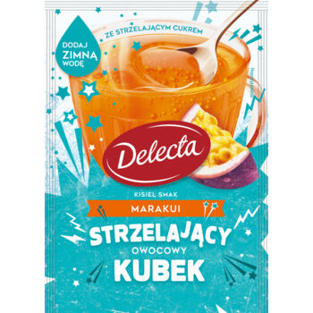 Delecta OK Kisiel na zimno z cukrem strzelającym smak marakui 34g