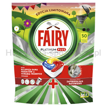 Fairy Kapsułki Do Zmywarki Cytrynowe Platinum Plus All In One 50 Szt. 776 G