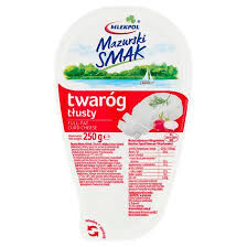 Mazurski Smak Twaróg Tłusty 250G Klinek