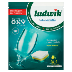 Ludwik Classic Tabletki Do Zmywarek Lemon 94 Szt. Doypack