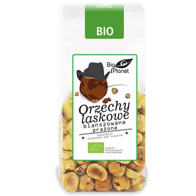 Bio Planet Orzechy Laskowe Blanszowane Prażone Bio 100 G [BIO]