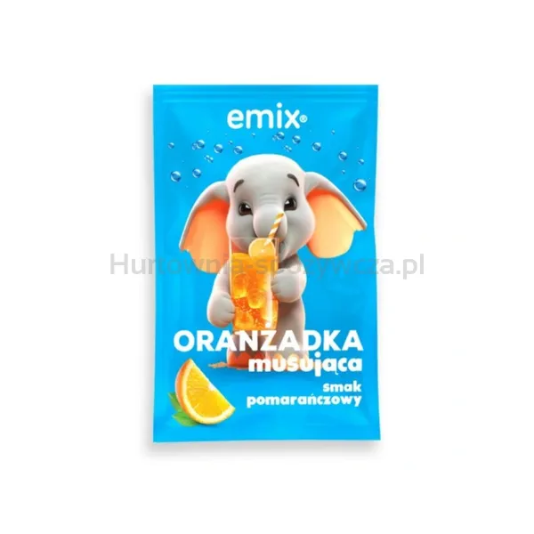 Oranżadka musująca smak pomarańczowy emix 16g