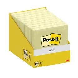 Karteczki Samoprzylepne Post-It, 76X76Mm, 1X100 Kart., Kanarkowy Żółty