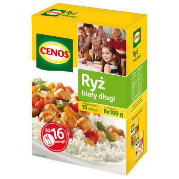 Cenos Ryż Biały Długi 8X100 G