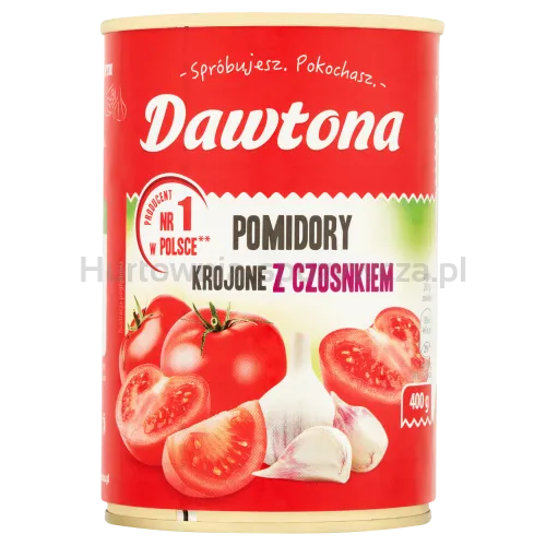 Dawtona Pomidory Krojone Z Czosnkiem 400G 