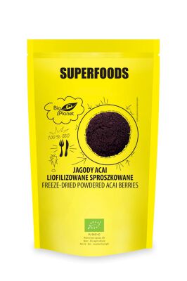 Jagody Acai Liofilizowane Sproszkowane Bio 100 G - Bio Planet [BIO]