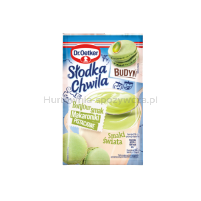 Dr.Oetker Słodka Chwila Budyń Makaroniki pistacjowe 43g