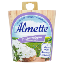 Hochland Almette Z Czosnkiem Niedźwiedzim Puszysty Serek Twarogowy 150 G