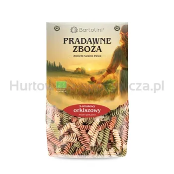 Bartolini Makaron Ekologiczny orkiszowy 3 smakowy świderek 250g