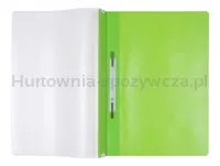 Skoroszyt OFFICE PRODUCTS, PP, A4, miękki, 100/170mikr., wpinany, jasnozielony - 2