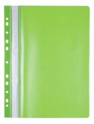 Skoroszyt OFFICE PRODUCTS, PP, A4, miękki, 100/170mikr., wpinany, jasnozielony