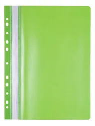 Skoroszyt OFFICE PRODUCTS, PP, A4, miękki, 100/170mikr., wpinany, jasnozielony