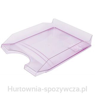 Szufladka Na Biurko Office Products, Polistyren/Pp, A4, Transparentna Fioletowa