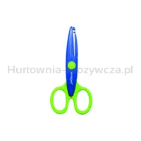 Nożyczki szkolne KEYROAD Craft, ozdobne, zygzak, 13cm, blister, mix kolorów - 4