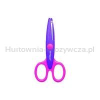 Nożyczki szkolne KEYROAD Craft, ozdobne, zygzak, 13cm, blister, mix kolorów - 2