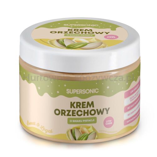 Krem Orzechowy Z Pistacjami Bez Dodatku Cukru 250 G - Supersonic [BIO]