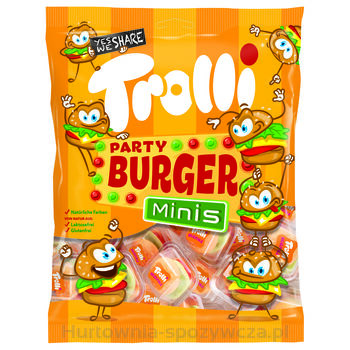 Trolli Party Burger Minis Żelki O Smaku Owocowym 170G