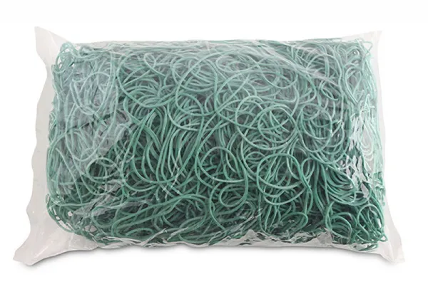 Gumki Recepturki Office Products, Średnica 60Mm, 1,5X1,5Mm, 60% Kauczuku, 1000G, Zgrzewka, Zielone