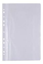 Skoroszyt OFFICE PRODUCTS, PP, A4, miękki, 100/170mikr., wpinany, biały