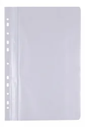 Skoroszyt OFFICE PRODUCTS, PP, A4, miękki, 100/170mikr., wpinany, biały