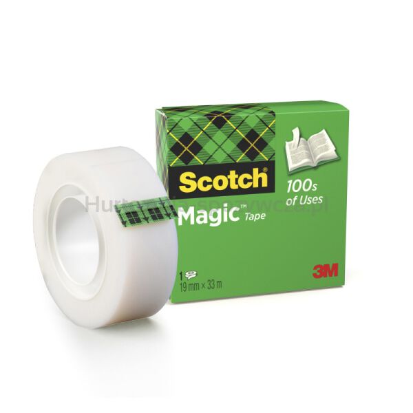 Taśma biurowa SCOTCH® Magic™ (810), matowa, 19mm, 33m
