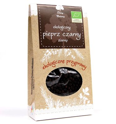 Pieprz Czarny Ziarno Bio 50 G - Dary Natury [BIO]