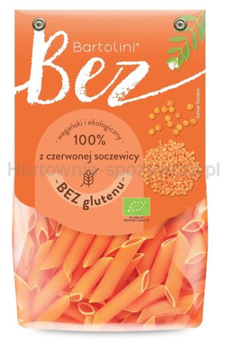 Makaron Proteinowy (Z Soczewicy Czerwonej) Penne Bezglutenowy Bio 250 G - Bartolini [BIO]