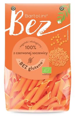 Makaron Proteinowy (Z Soczewicy Czerwonej) Penne Bezglutenowy Bio 250 G - Bartolini [BIO]