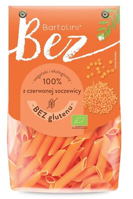 Bartolini Makaron Proteinowy (Z Soczewicy Czerwonej) Penne Bezglutenowy Bio 250 G [BIO]