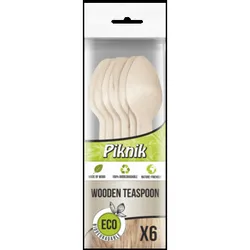Łyżeczki Drewniane 6 Sztuk Piknik