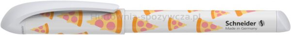 Pióro kulkowe SCHNEIDER Voice, M, pizza lover, szare