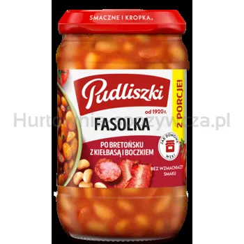 Fasolka po bretońsku z kiełbasą i boczkiem 610g