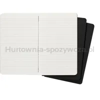 Zestaw 3 Zeszytów MOLESKINE Cahier Journals L (13x21cm) w linie, 80 stron, czarny - 4