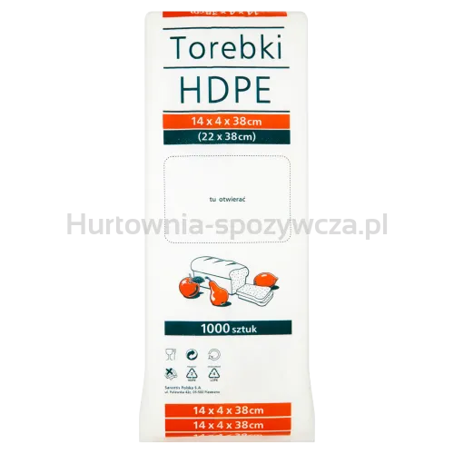 Torebki Hdpe 22 X 38 Cm 1000 Sztuk
