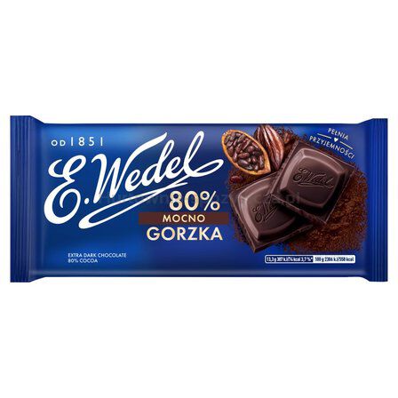 Wedel Czekolada Mocno Gorzka 80% 80G